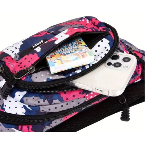 Trendy Fanny Pack Outdoor Waist Bag Unisex Adjustable Strap Multiple Pockets - Picture 3 of 6